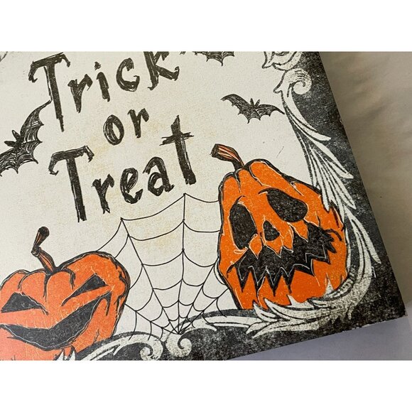 Halloween Hanging decor - Bats Pumpkins Spider web black and orange - Picture 2 of 7